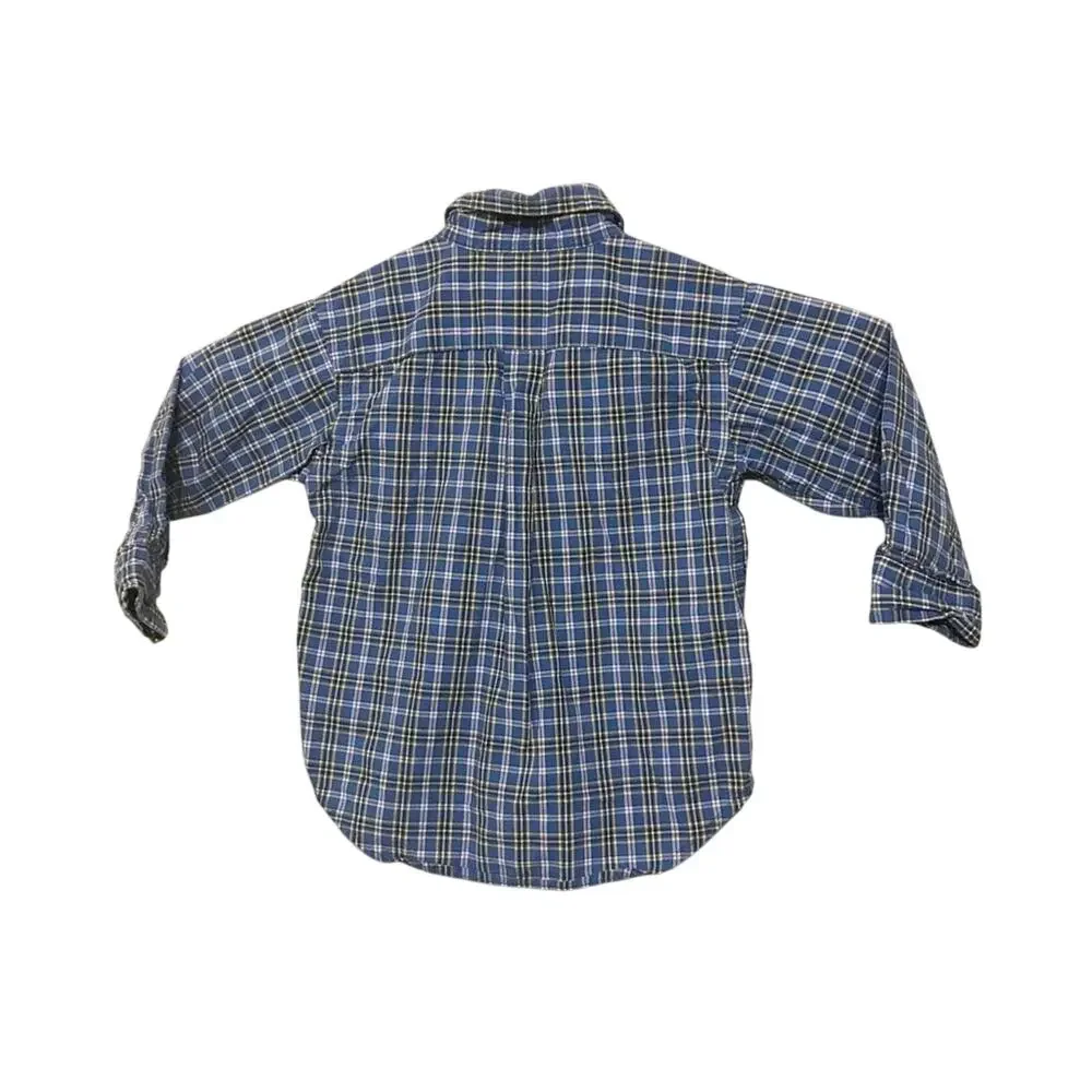 Ralph Lauren blue striped checkered button down 18 months